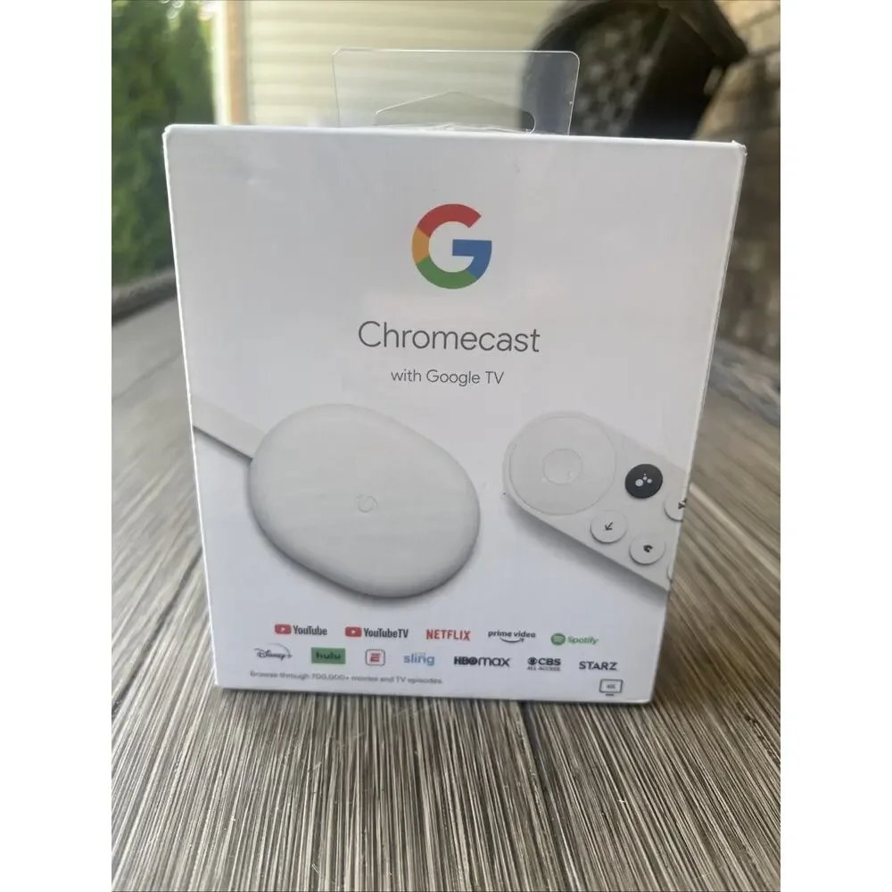 Google Chromecast with Google TV 4K Media Player GA01919-US Factory Sealed